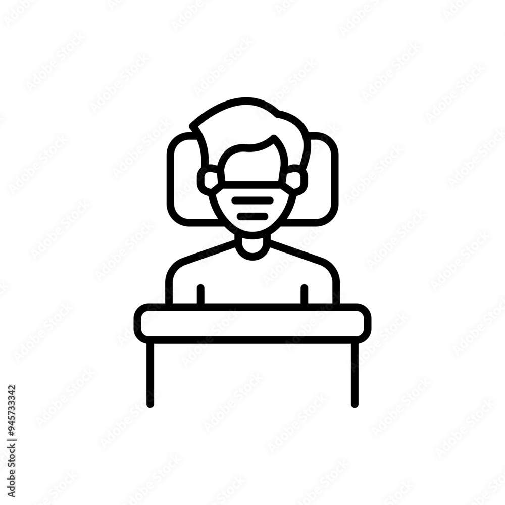 Quarantine people outline icons, minimalist vector illustration ,simple transparent graphic element .Isolated on white background Quarantine people outline icons, minimalist vector illustration ,simple transparent graphic element .Isolated on white background