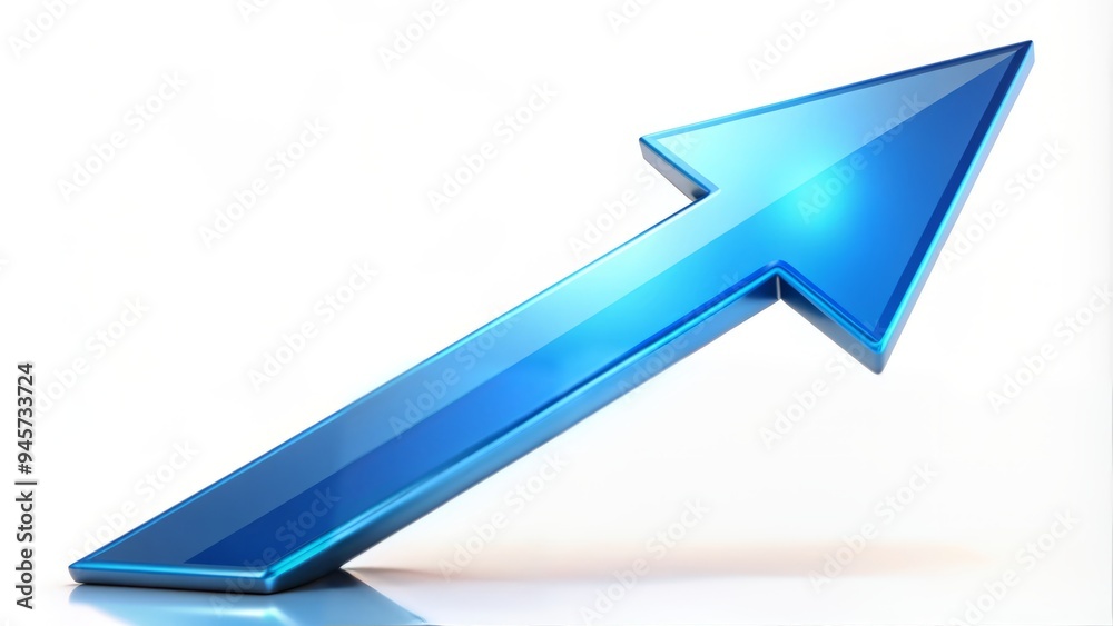 A stylized, glowing blue arrow icon pointing upwards, symbolizing success, growth, and progress, isolated on a white background with a subtle gradient effect. A stylized, glowing blue arrow icon pointing upwards, symbolizing success, growth, and progress, isolated on a white background with a subtle gradient effect.