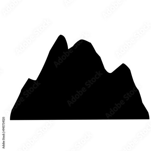 illustration of high mountains design for climbers