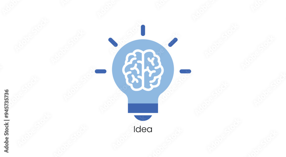 Creative Idea Vector Icon Representing Inspiration and Brainstorming Creative Idea Vector Icon Representing Inspiration and Brainstorming