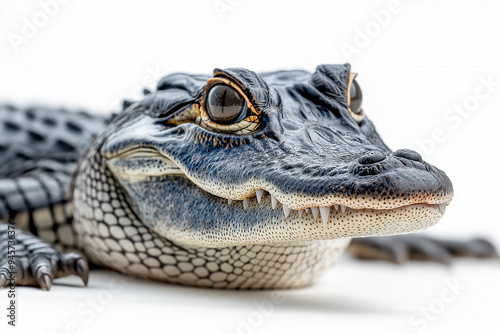 Alligator White Background