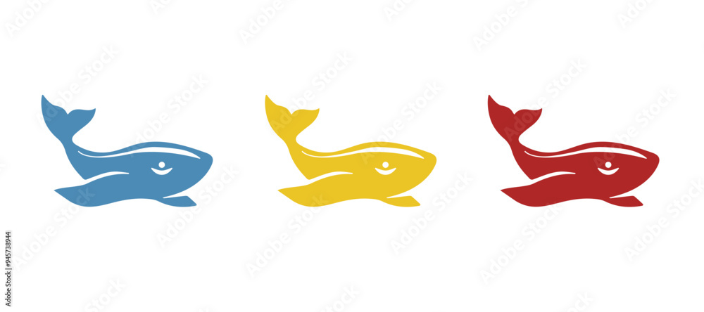 whale icon on a white background, vector illustration whale icon on a white background, vector illustration