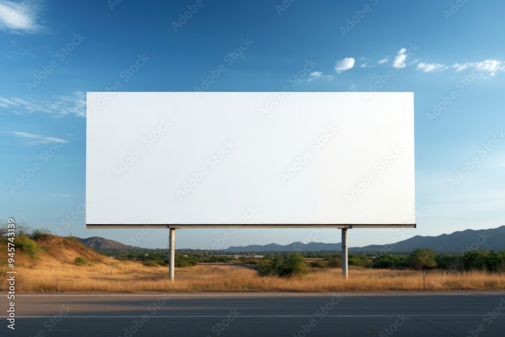 Billboard highway advertisement architecture. Billboard highway advertisement architecture.
