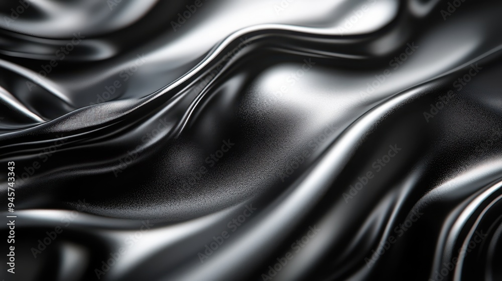 Liquid Metal Abstraction - Bold Lines and Futuristic Shine Liquid Metal Abstraction - Bold Lines and Futuristic Shine