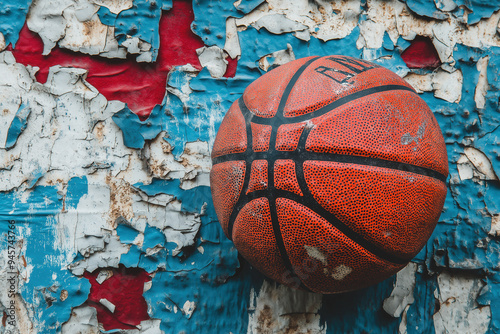 Grunge Basketball Background