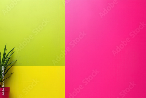 Lime Green And Pink Background