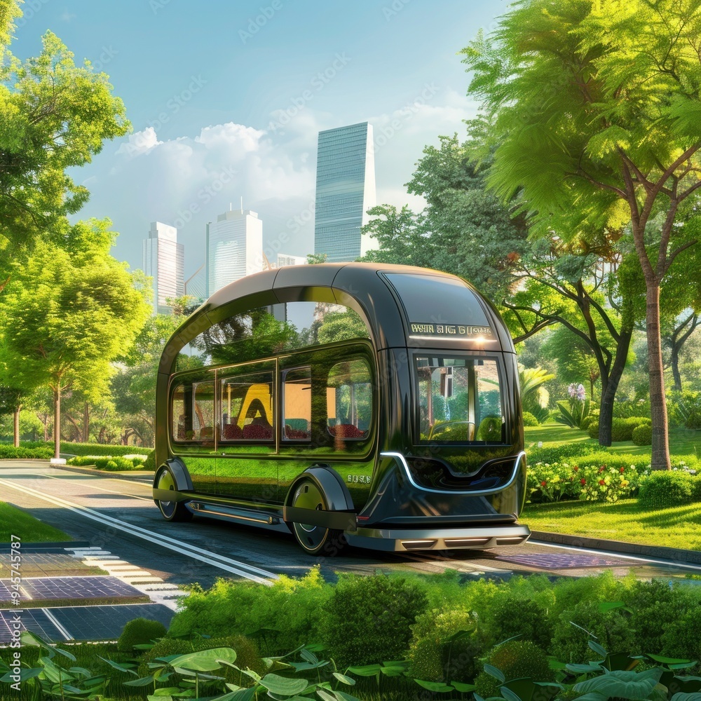 Obraz premium bus in the city