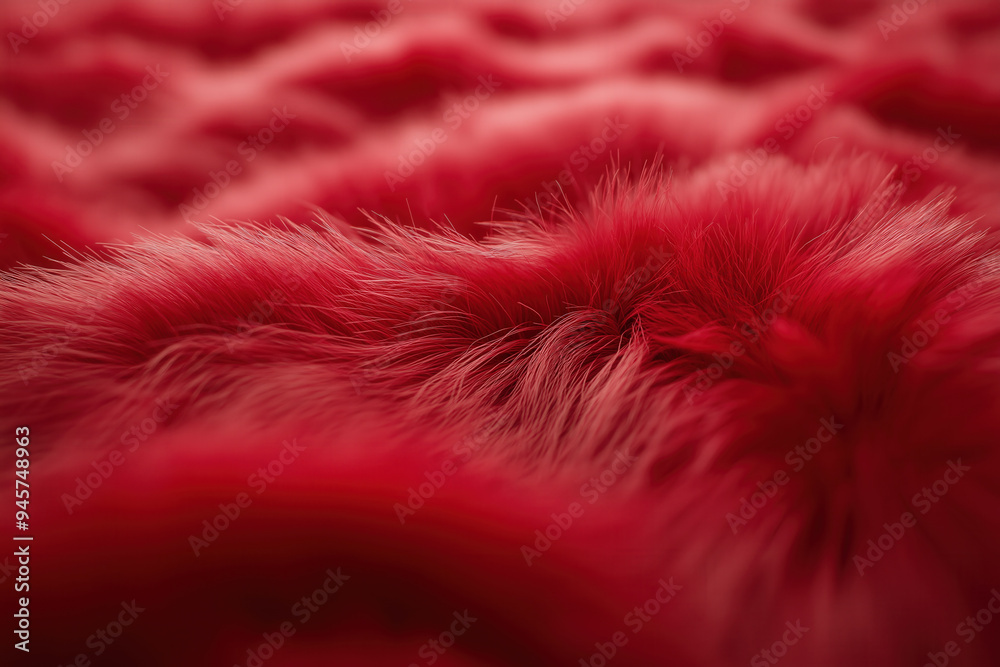 Red Plush Background Red Plush Background