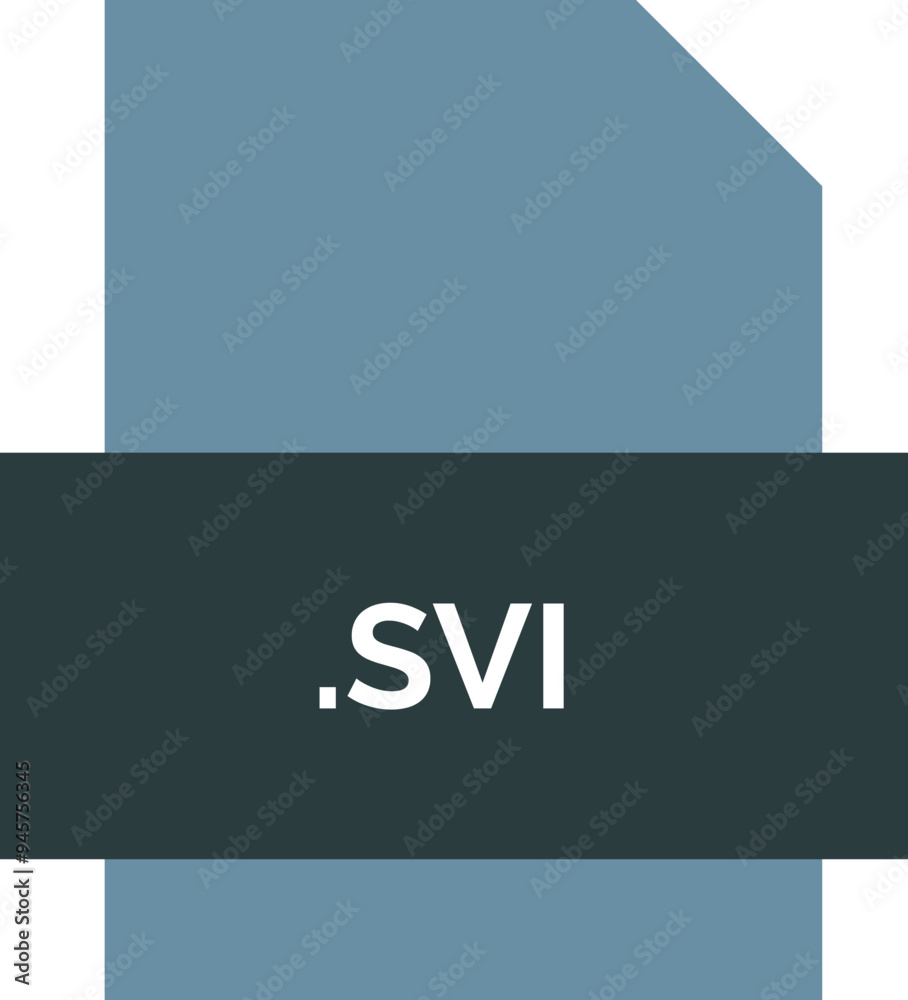 SVI File extension icon fill crisp corners with symbol SVI File extension icon fill crisp corners with symbol