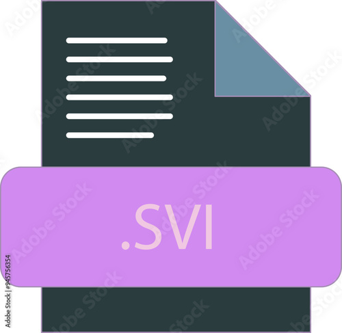 SVI File extension icon fill and bebes writting