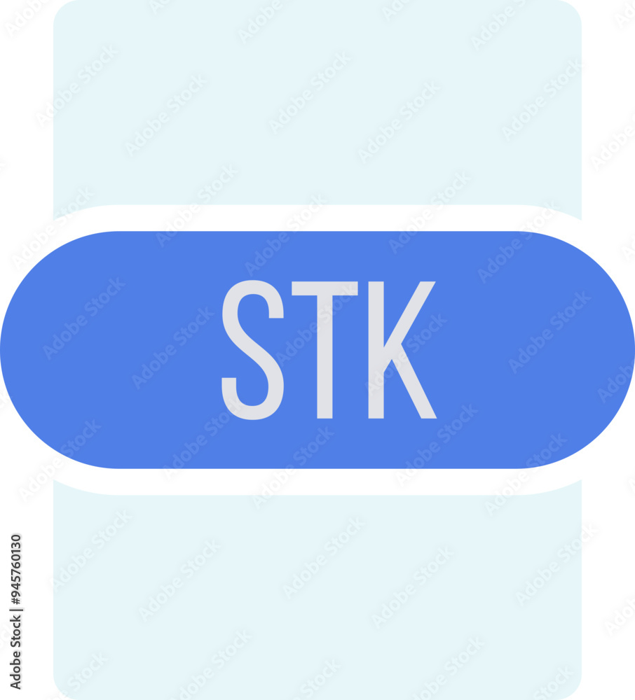 STK File extension icon rounded and color fill STK File extension icon rounded and color fill