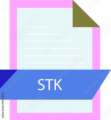 STK File format icon modern design photo