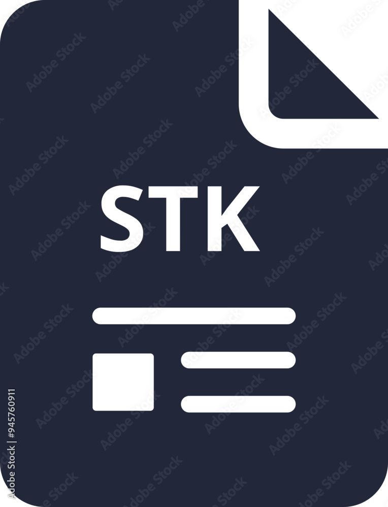 STK File icon minimal outline with symbols STK File icon minimal outline with symbols