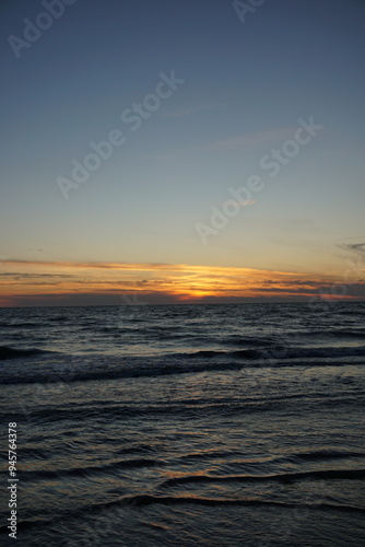 sunset over the sea