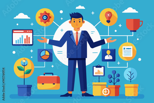 Reorganization or reorg to adjust, allocate resources, change team structure for efficiency, restructure organization, department and job roles concept, businessman ceo reorganize employee role chart.
