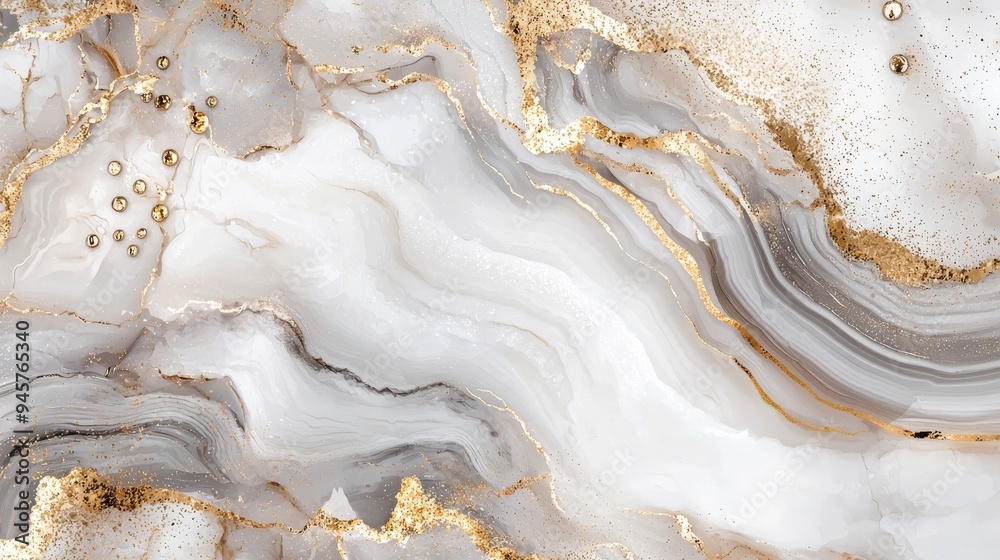 A marble texture in soft shades of white, gray, and gold, ideal for a luxurious wallpaper background A marble texture in soft shades of white, gray, and gold, ideal for a luxurious wallpaper background