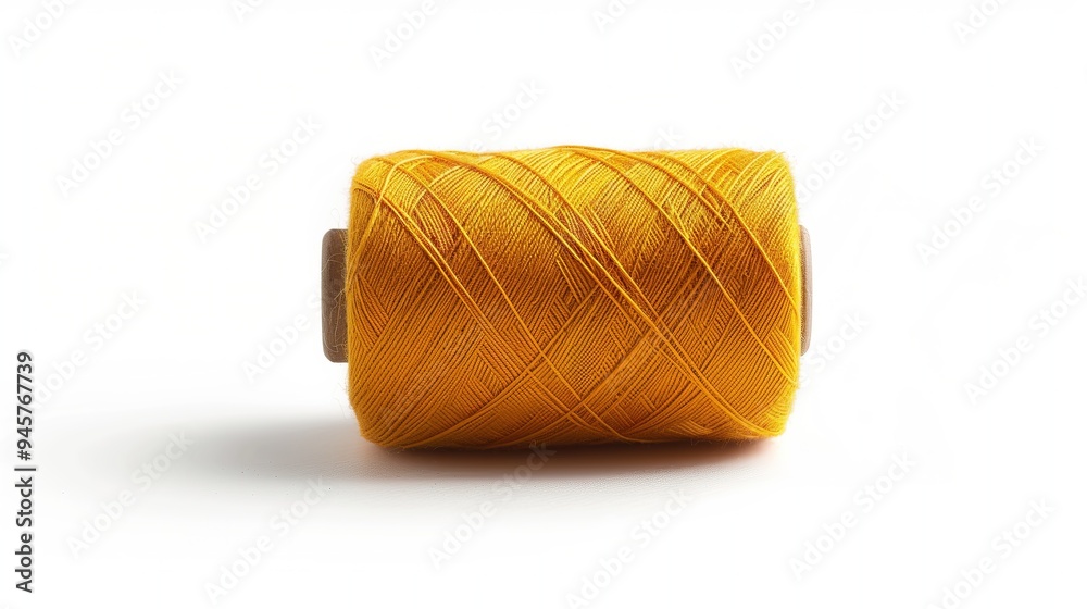 Spools of brown threads on a white background, isolated Spools of brown threads on a white background, isolated