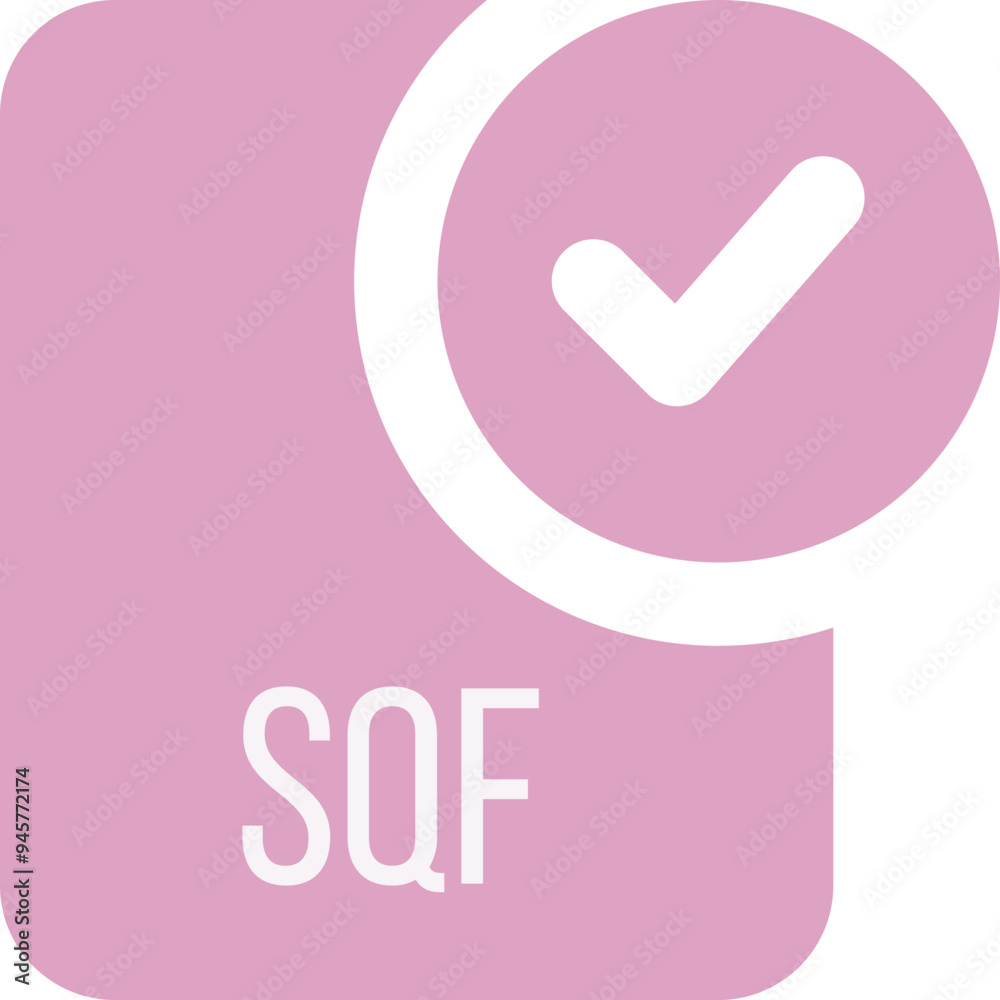 SQF ip file icon with black checked mark