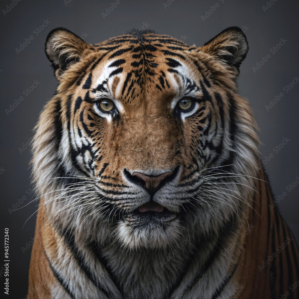 Fototapeta premium A tiger with a yellow eye