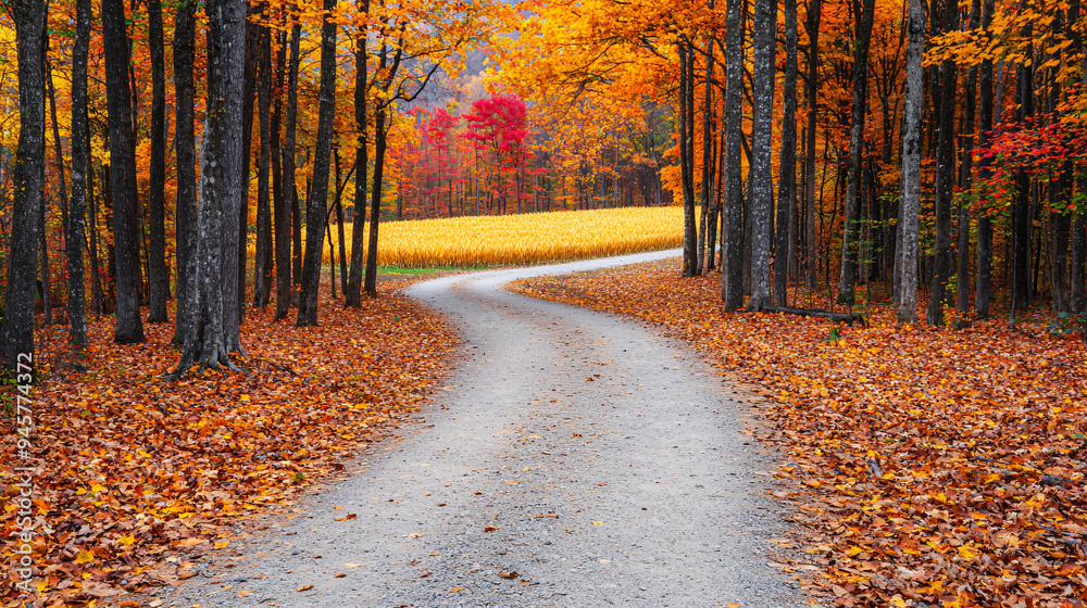 Discover the Beauty of Autumn: A Winding Path Through Vibrant Fall Foliage Discover the Beauty of Autumn: A Winding Path Through Vibrant Fall Foliage