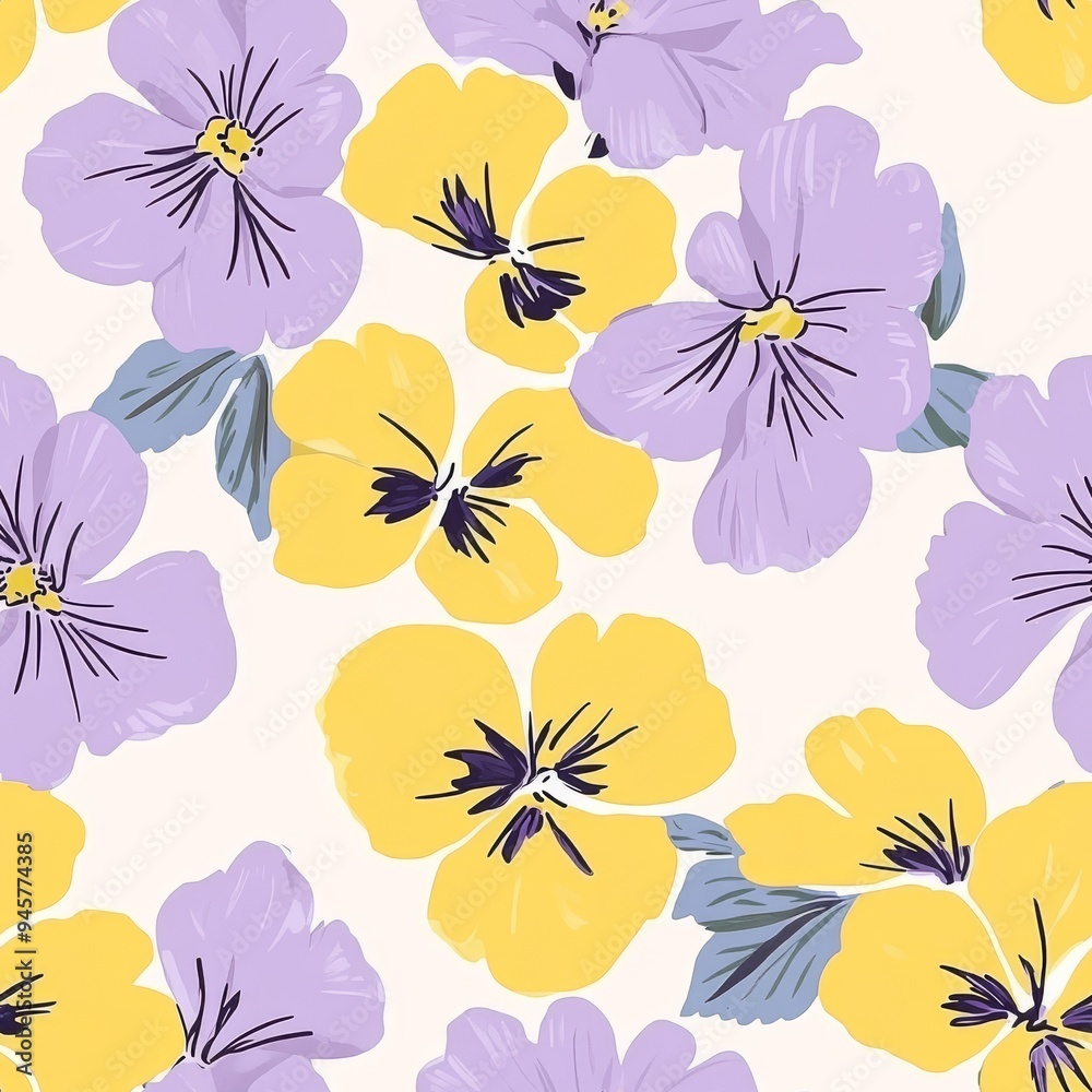 Fototapeta premium vintage seamless floral pattern, wallpaper, textile print pattern