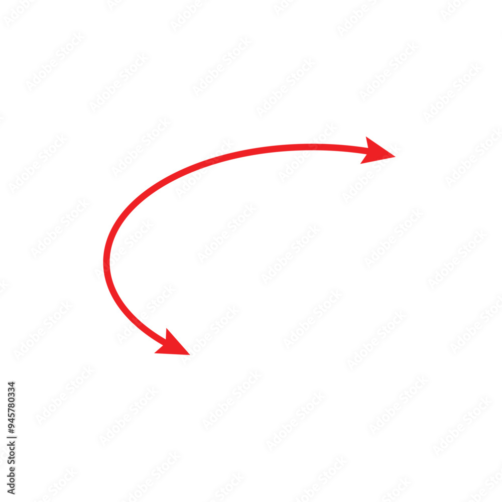 Dual semi circle arrow. Semicircular curved thin long double ended arrow on background . Dual semi circle arrow. Semicircular curved thin long double ended arrow on background .