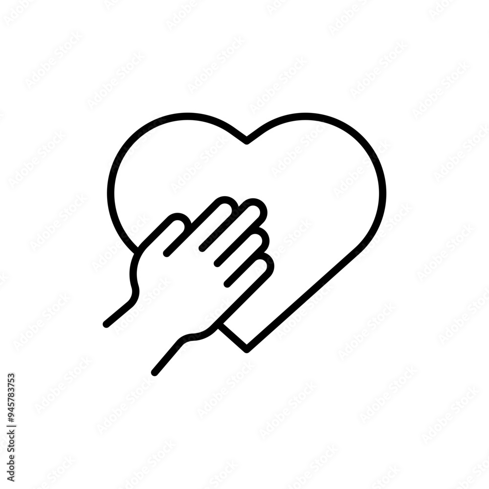 Empathy outline icons, minimalist vector illustration ,simple transparent graphic element .Isolated on white background Empathy outline icons, minimalist vector illustration ,simple transparent graphic element .Isolated on white background