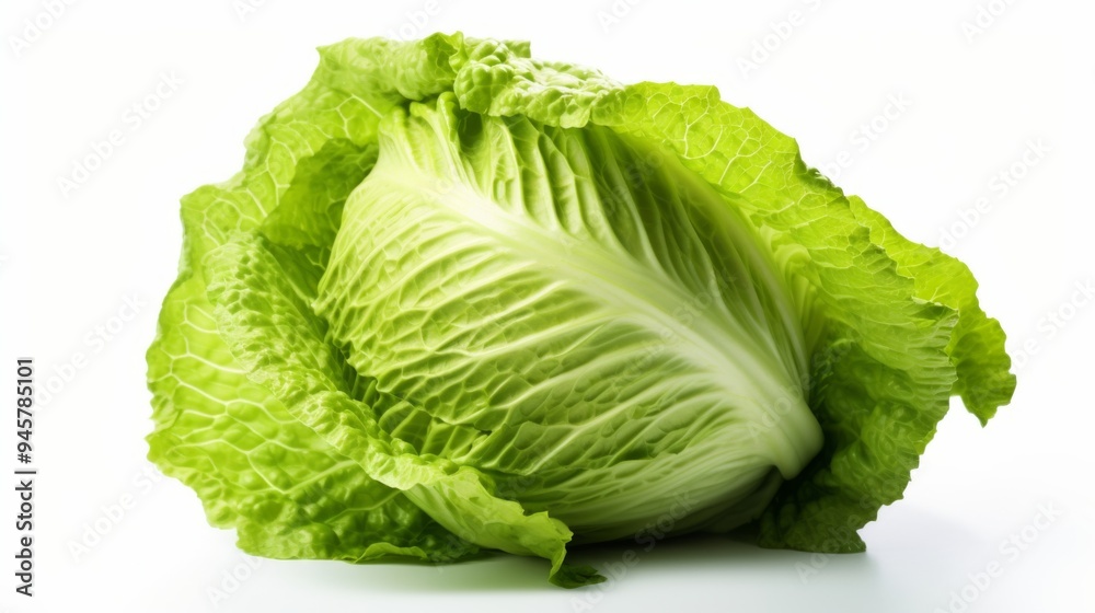 A detailed close-up image of green lettuce, highlighting its freshness and intricate textures, perfect for use in culinary, gardening, and health-related visual content. A detailed close-up image of green lettuce, highlighting its freshness and intricate textures, perfect for use in culinary, gardening, and health-related visual content.