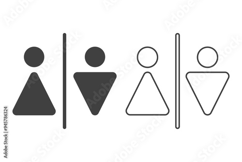 toilet icon on a white background