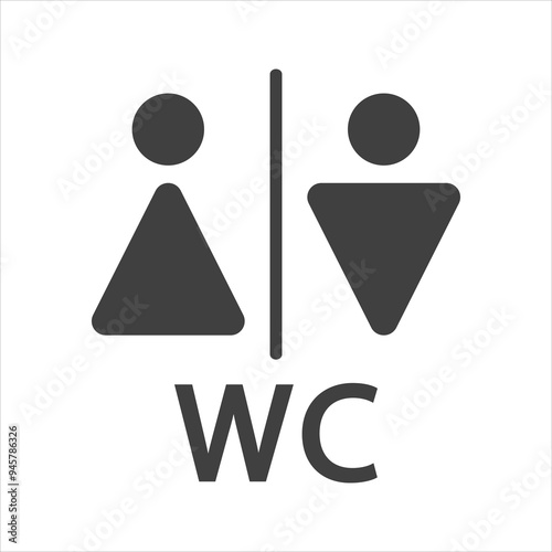 toilet icon on a white background