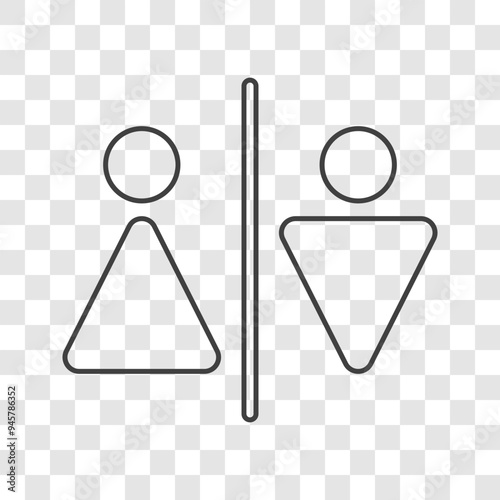 toilet icon on a white background