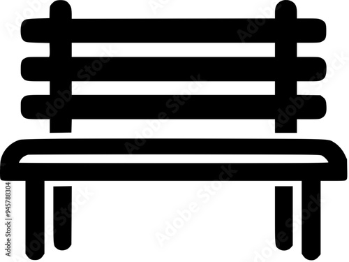 bench in the park Generative AI