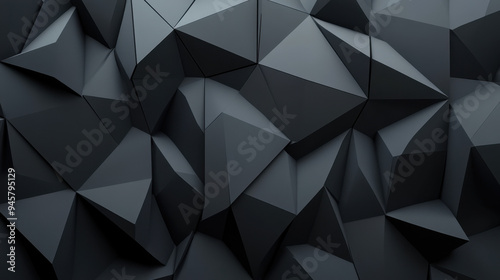 Abstract Black Triangles.