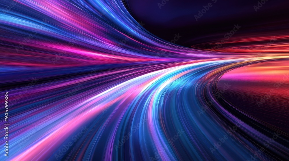 Abstract Colorful Swirling Lines Background - Digital Art, Motion Blur, Neon, Futuristic, Speed, Technology Abstract Colorful Swirling Lines Background - Digital Art, Motion Blur, Neon, Futuristic, Speed, Technology