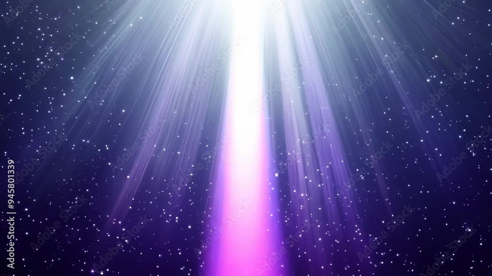 Cosmic Illumination: Abstract Rays Over a Starry Background Cosmic Illumination: Abstract Rays Over a Starry Background