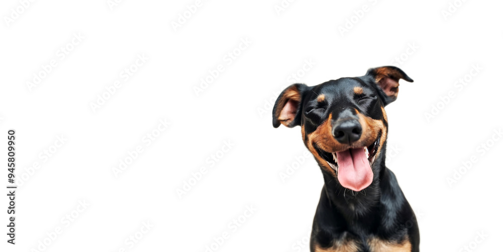 Close-up of a happy dog smiling Close-up of a happy dog smiling