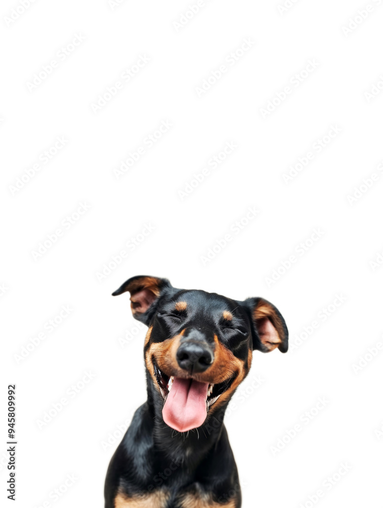 Close-up of a happy dog smiling Close-up of a happy dog smiling