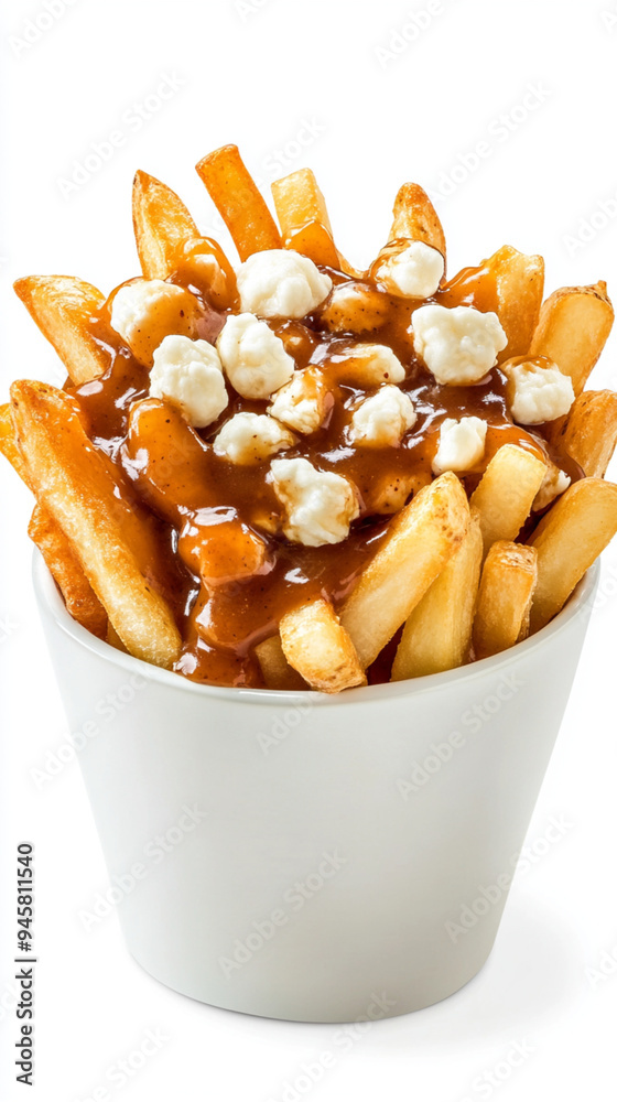 Poutine Isolated on White Background Poutine Isolated on White Background