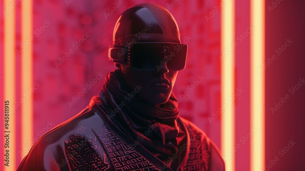 3D rendering of men wearing sunglasses 3D rendering of men wearing sunglasses