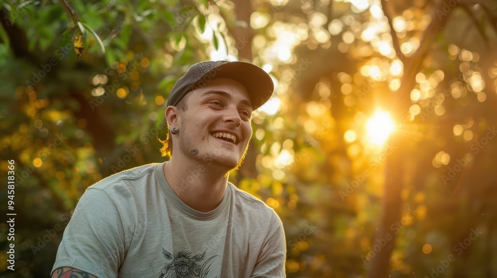 Obraz premium The smiling young man