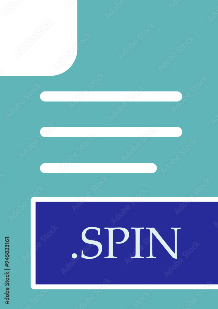SPIN File format icon fill inside SPIN File format icon fill inside