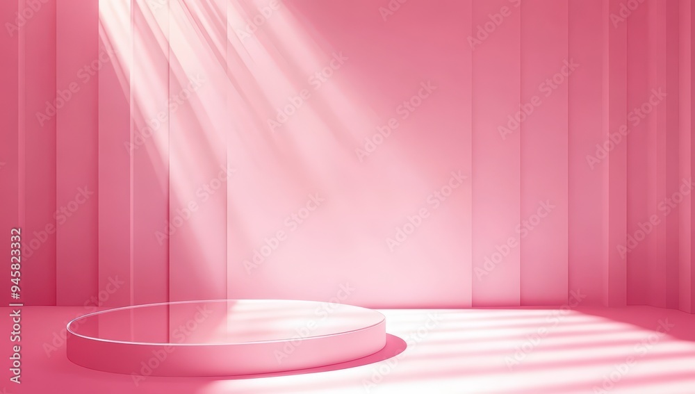 Beautiful gradient scene with light pink color, featuring a horizontal wallpaper and an abstract studio room background with a podium Beautiful gradient scene with light pink color, featuring a horizontal wallpaper and an abstract studio room background with a podium