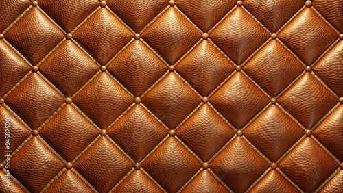 Leather Background with Studs and Square Patterns