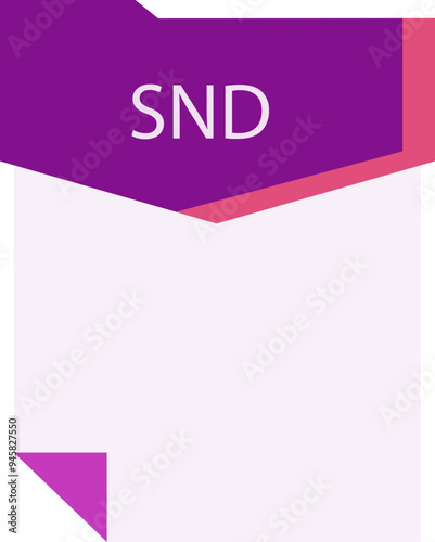 SND File format minimal icon