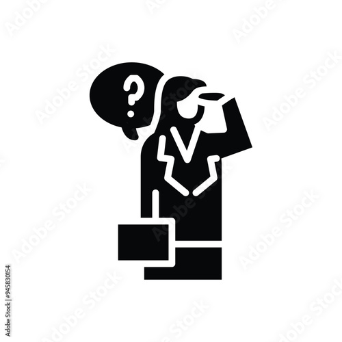 question solid icon vector design good for web or mobile app