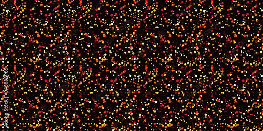 Particle pattern with a dynamic, scattered design. seamless background pattern