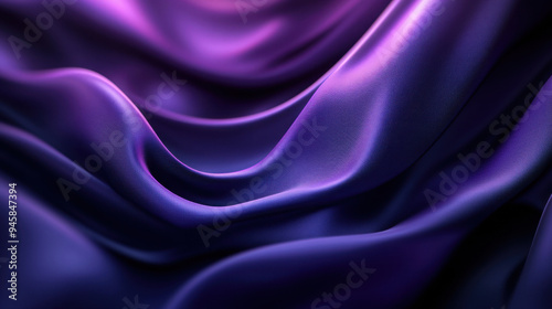 Purple Silk Drape.