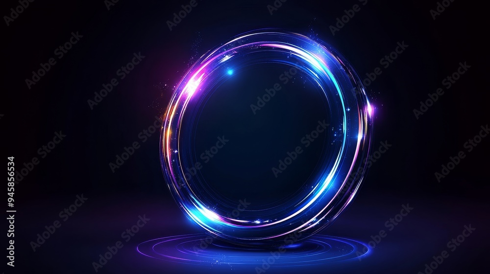 A vibrant and futuristic abstract logo design featuring a colorful, glowing circle. The logo symbolizes innovation, technology, and progress. The circle represents unity, completion, and the infinite A vibrant and futuristic abstract logo design featuring a colorful, glowing circle. The logo symbolizes innovation, technology, and progress. The circle represents unity, completion, and the infinite