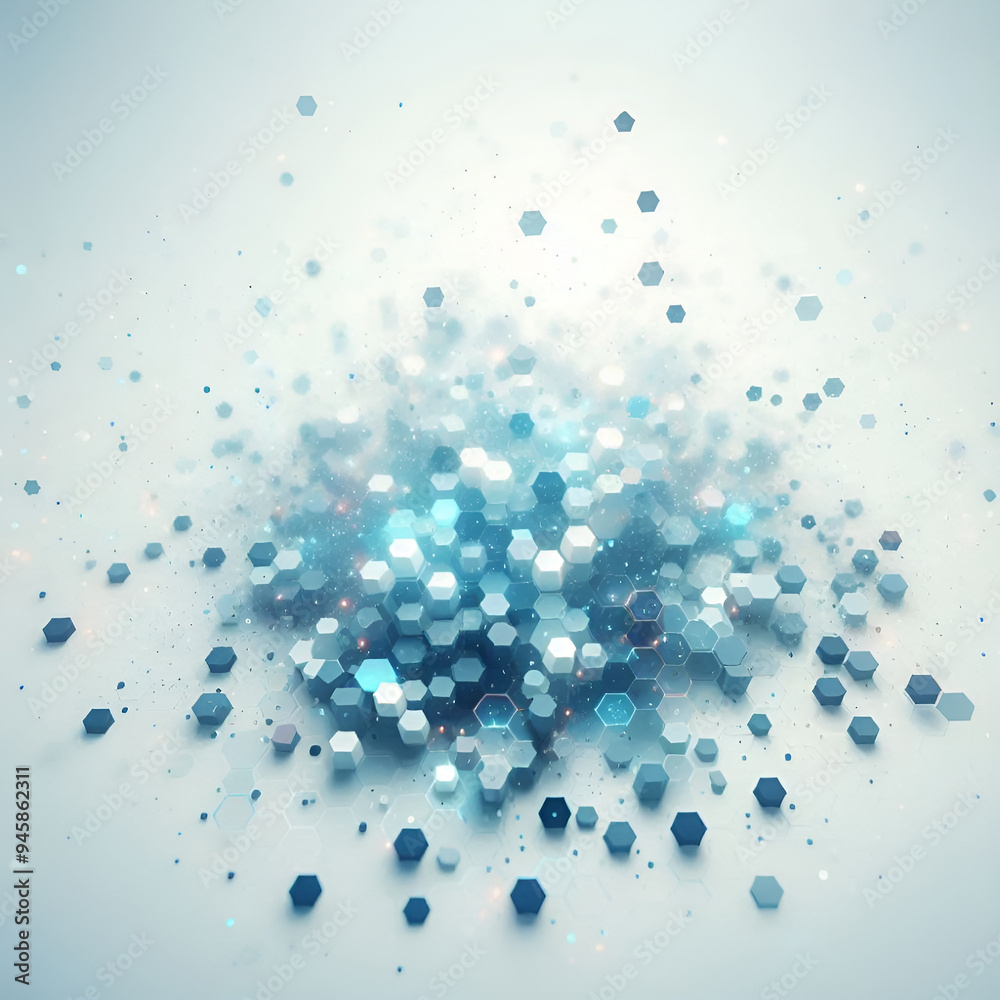 Abstract colorful hexagon pattern and texture with hexagonal elements background by AI generative Abstract colorful hexagon pattern and texture with hexagonal elements background by AI generative