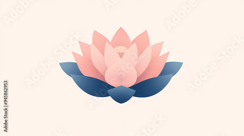 Simple lotus illustration